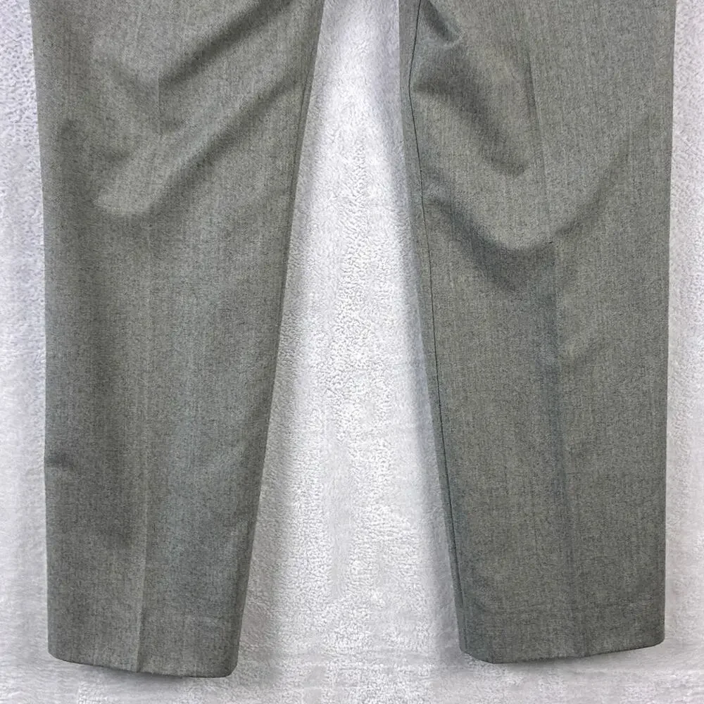 Ermenegildo Zegna Pants Mens 35 Gray Wool Trousers Luxury Preppy Old Money